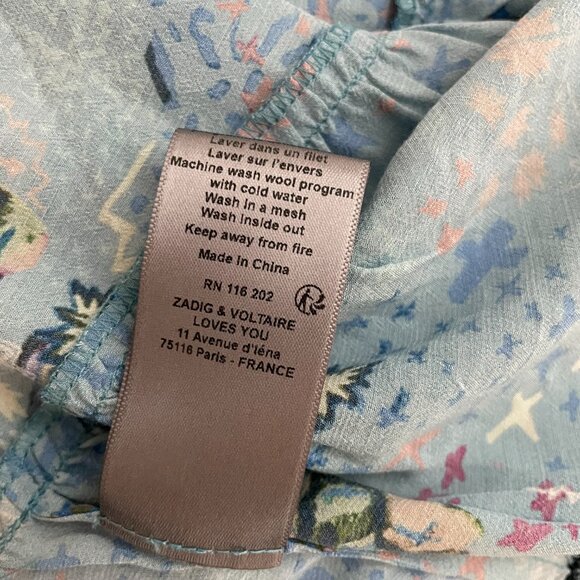 Zadig & Voltaire Celest Glam Rock Silk Camisole - Picture 8 of 10